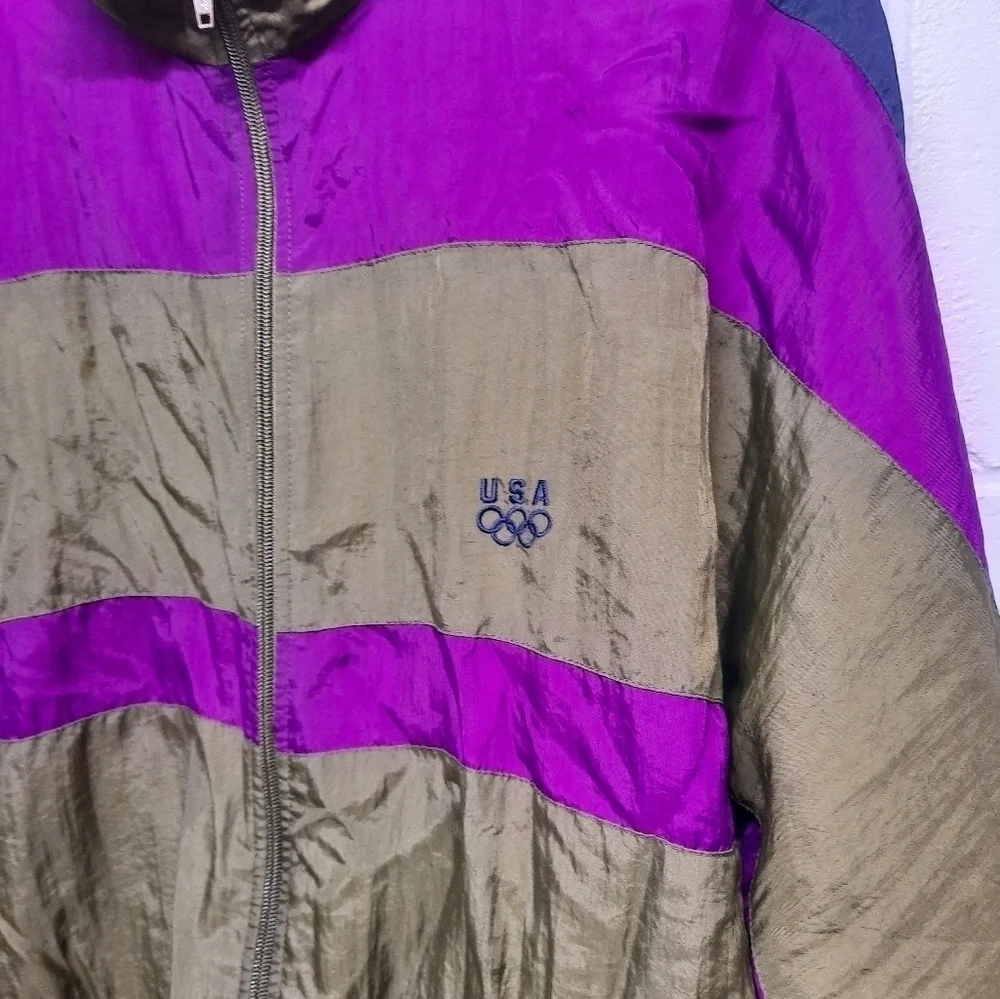 Vintage USA Olympics 1992 Barcelona JC Penney Full Zip Track Jacket Men's Medium